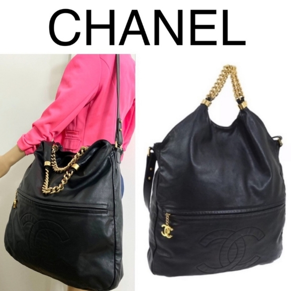 AUTH VERY RARE Chanel XL Rodeo Drive Grand Shopper Bag - Picture 5 of 7